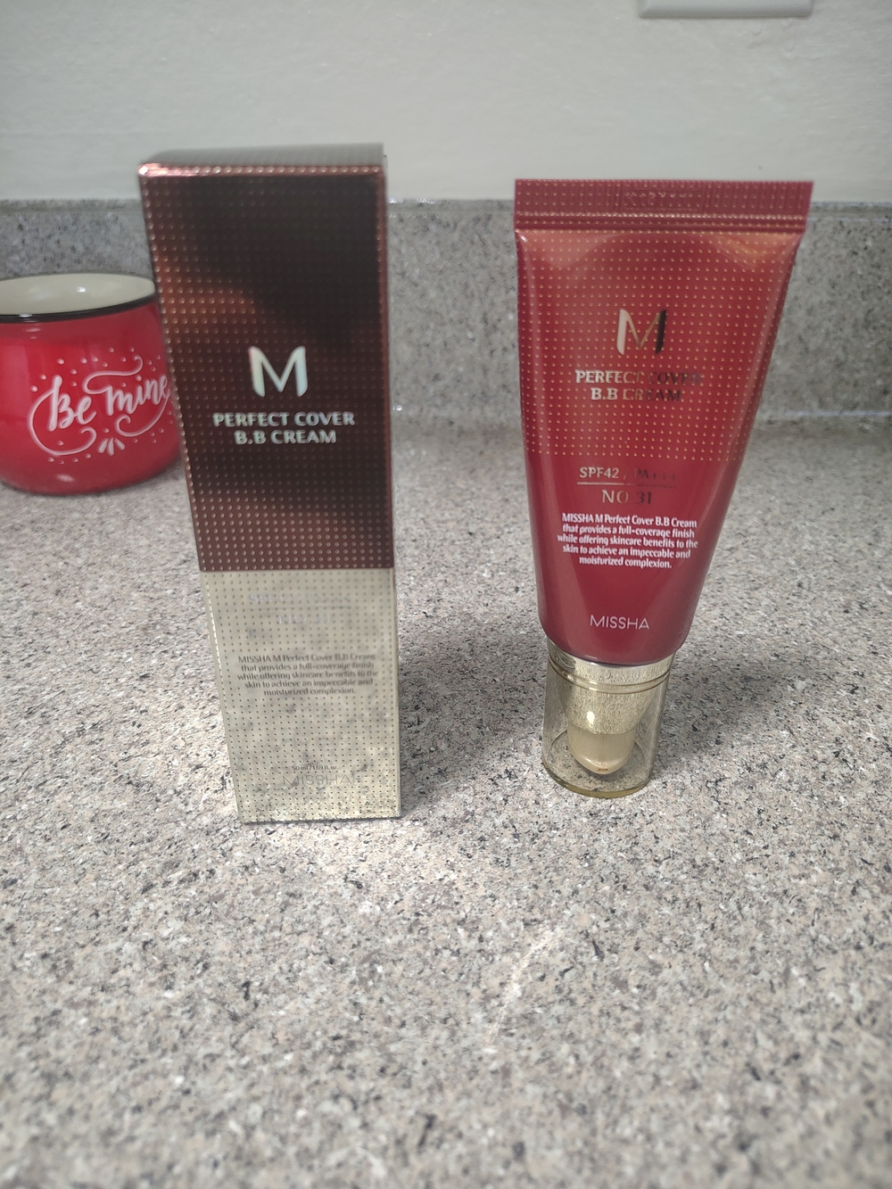 MISSHA Perfect Cover B.B Cream - Red/Gold Tube SPF42/PA NO.31